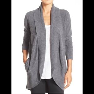 Barefoot Dreams Circle Cardigan in Light Grey M